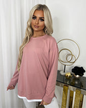 Neve Side Zip Detail Jumper - Pink